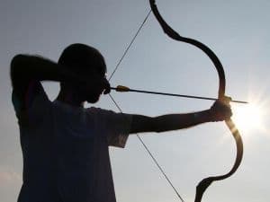 Archery is a ranch activity for the whole family