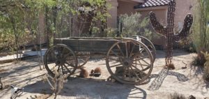 antique farm wagon